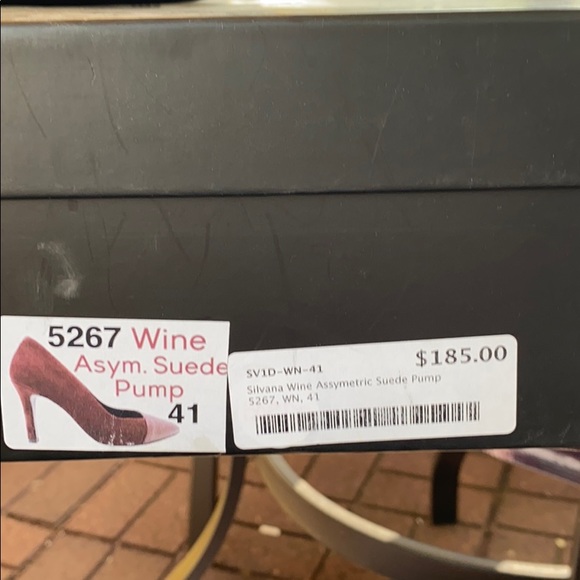 Wine Suede Pump - Picture 2 of 2